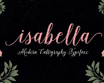 Isabella Script font