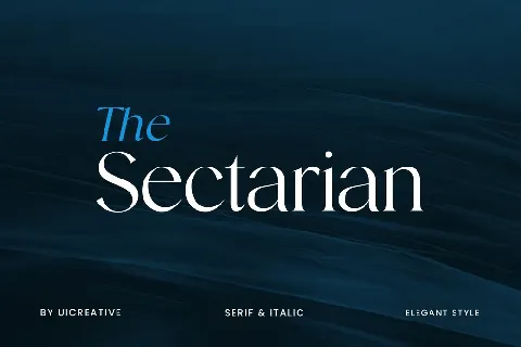The Sectarian font