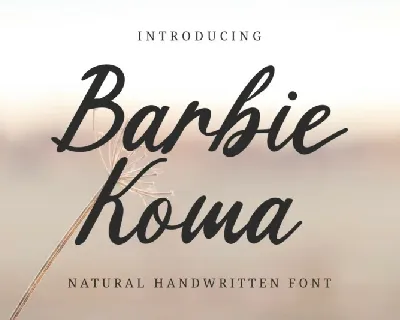 Barbie Koma font