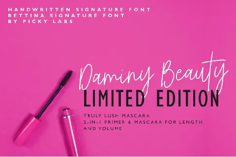 Bettina Signature font