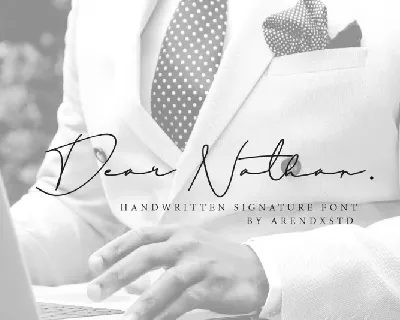 Dear Nathan Signature font