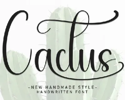 Cactus Script font