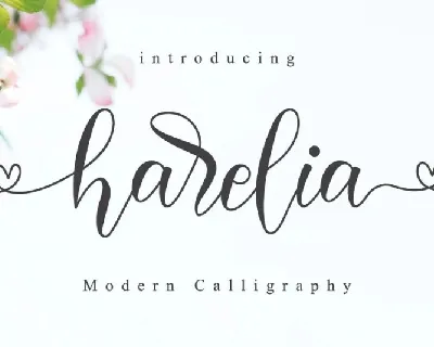 Harelia Lovely Script font