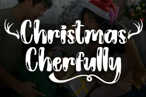 Christmas Cherfully Display font