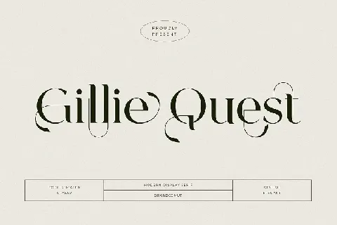 Gillie Quest font