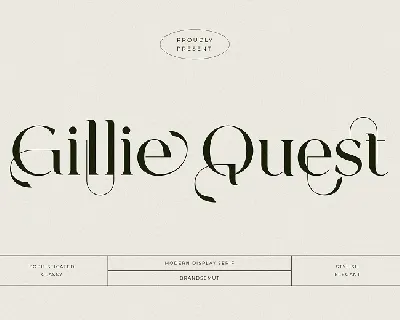 Gillie Quest font