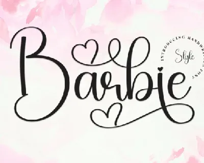 Barbie Calligraphy font