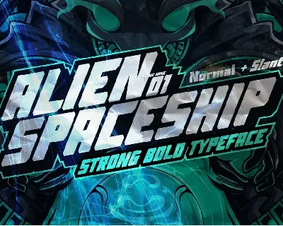 AN Alien Spaceship font