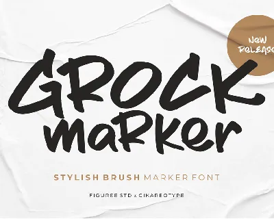 Grock Marker font