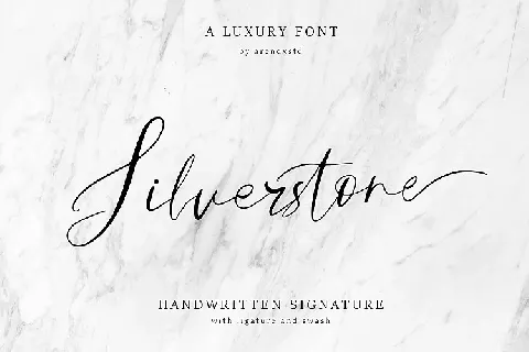 Silverstone Script font