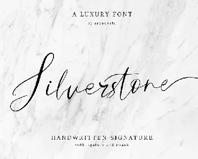 Silverstone Script font