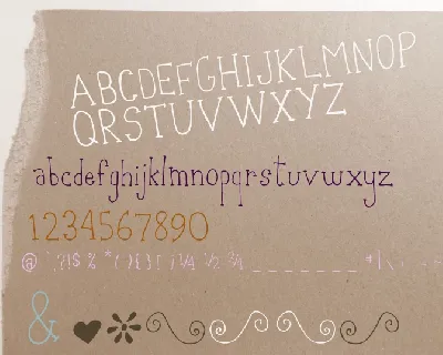 Orangimelo Hand Drawn font