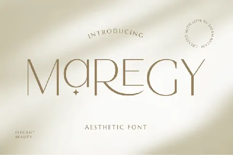 MAREGY font