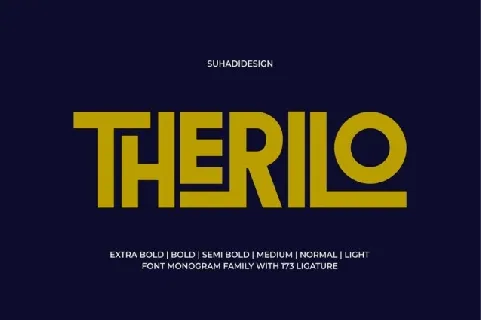 Therilo Family font