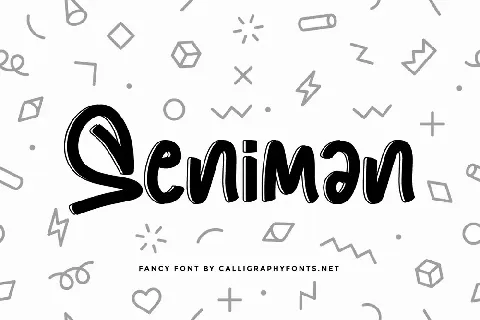 Seniman Demo font