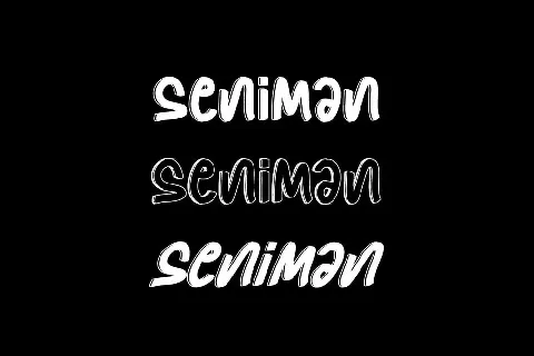 Seniman Demo font