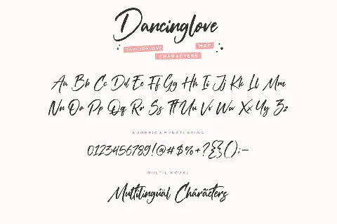 Dancinglove font