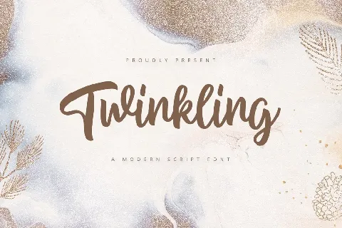 Twinkling font