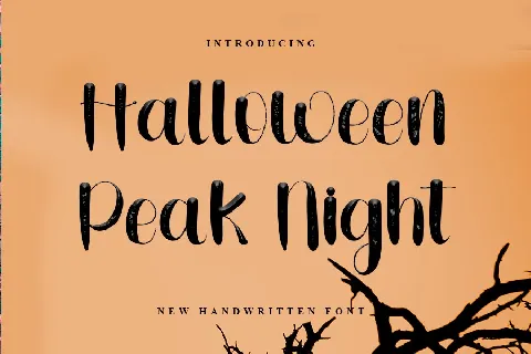 Halloween Peak Night font