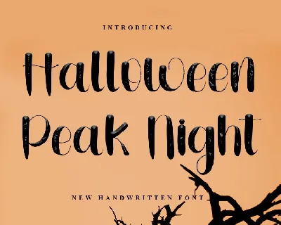 Halloween Peak Night font