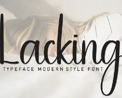 Lacking Script font