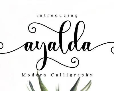 Ayalda Calligraphy font