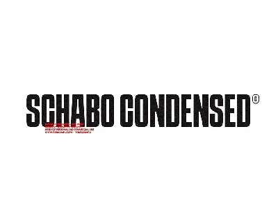 Schabo Condensed font