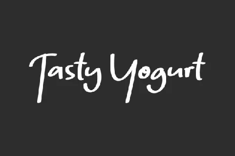Tasty Yogurt font