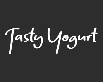Tasty Yogurt font