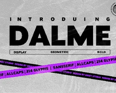 Dalme font