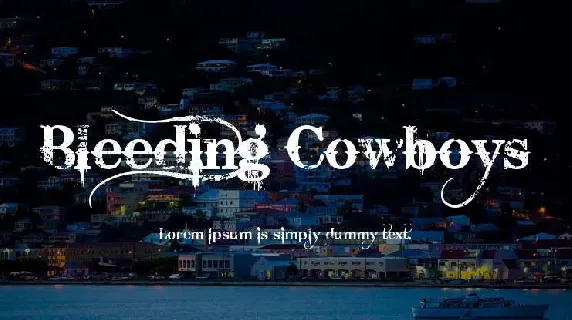 Bleeding Cowboys font