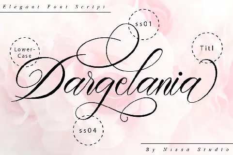 Dargelania font