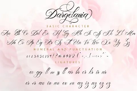 Dargelania font