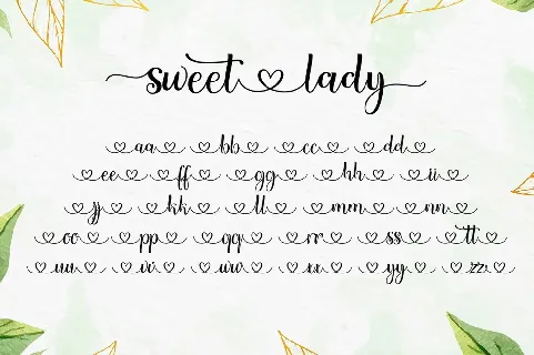 Sweet lady Script font