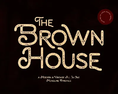 Brown House font