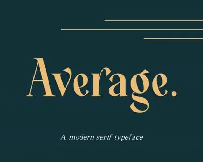Average Serif font