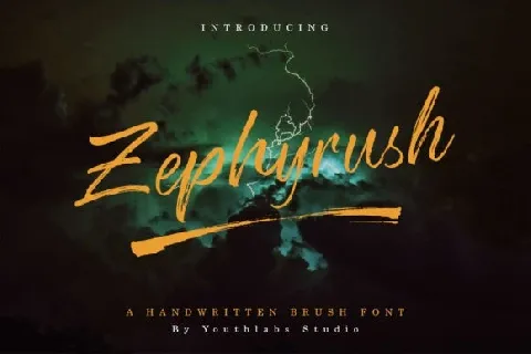 Zephyrush font