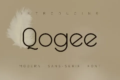 Qogee font