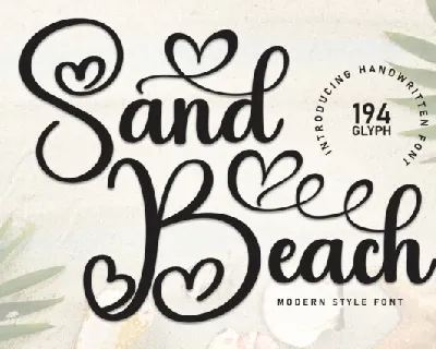 Sand Beach Script font