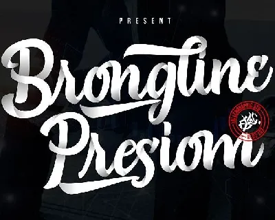 Brongline Presiom Script font