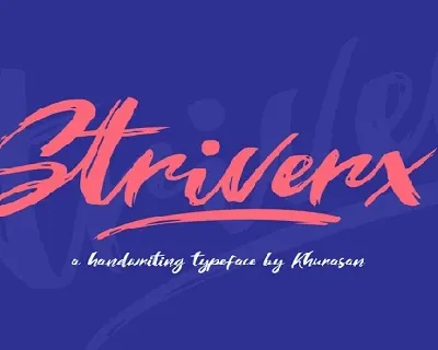 Striverx font