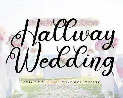 Hallway Wedding font