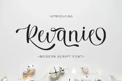 Revanie script font