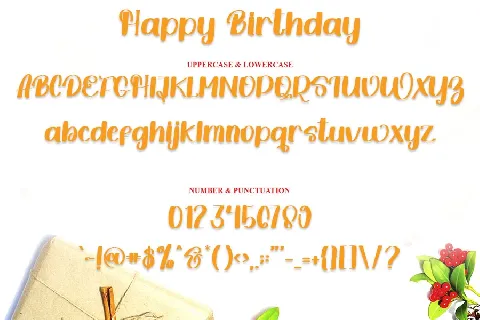 Happy Birthday Typeface font