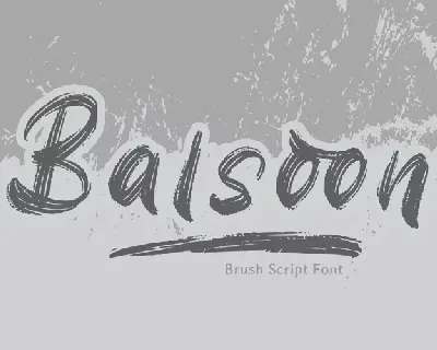 Balsoon font