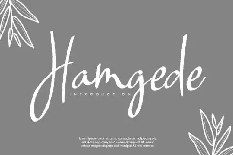 Hamgede Handwritten font