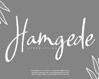 Hamgede Handwritten font