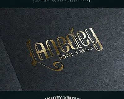 Lanedey Typeface font