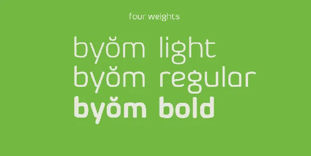 Byom Family font