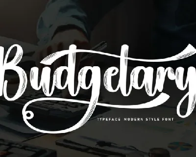 Budgetary Script font